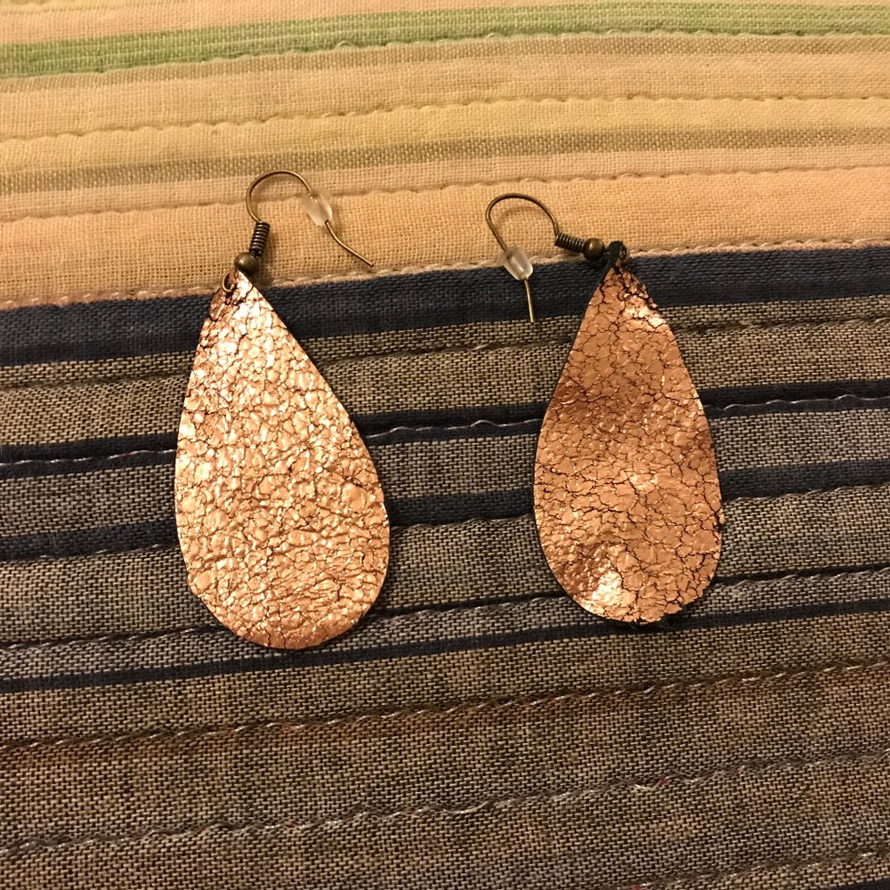 Faux Leather Earrings